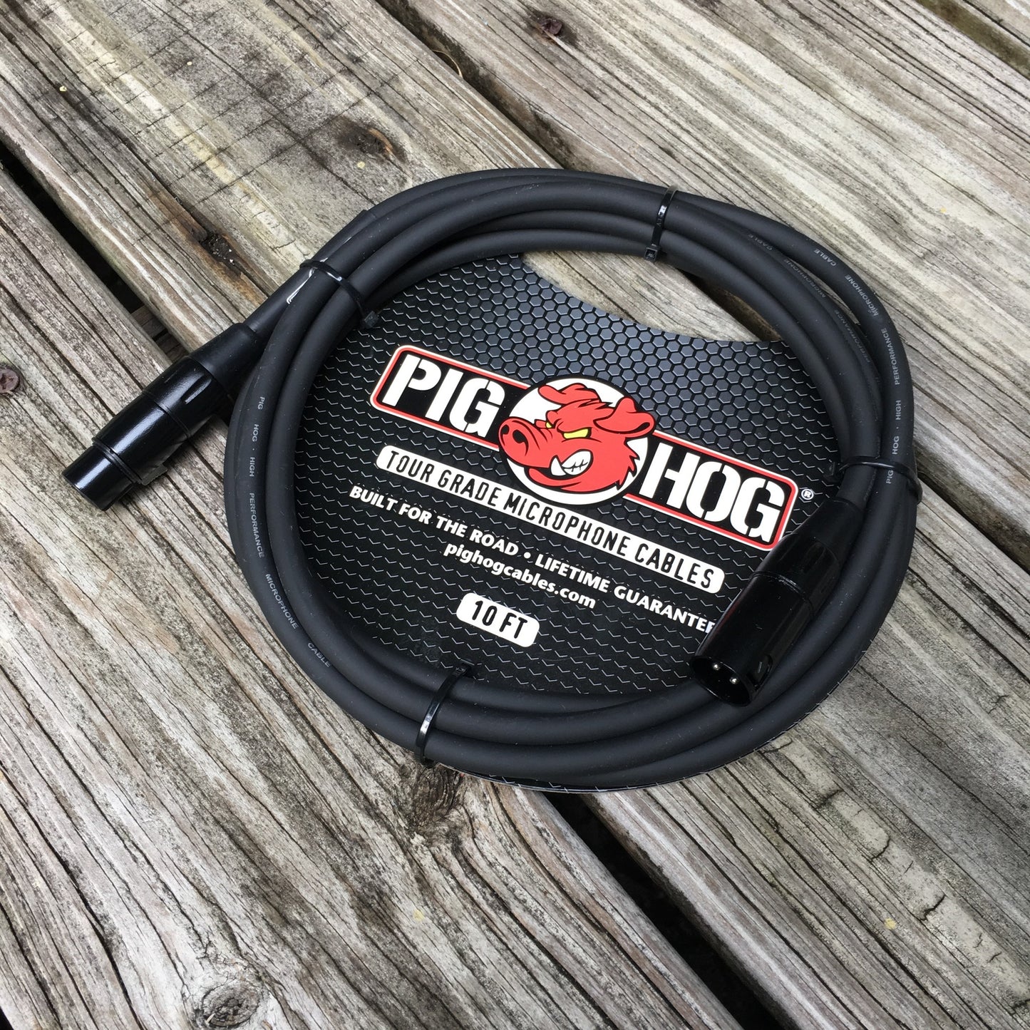 Pig Hog 8mm Tour Grade Microphone Cable, 10ft XLR (PHM10)