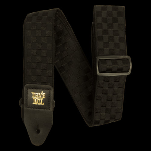 Ernie Ball Classic Jacquard Guitar Strap/Bass Strap - Black Checkers