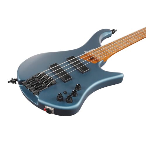 Ibanez Bass Workshop EHB1000-AOM, Ergonomic Headless Bass w/ Bag, 4-String, Arctic Ocean Matte (New for 2024)