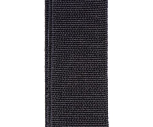 Reunion Blues Merino Wool 2" Wide Guitar Strap, Black (RBS-29), Length = 42"-60"