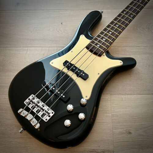 Warwick Pro Series Streamer CV-4 String Bass, Solid Black High Polish, Made in Germany (GPS), 2023