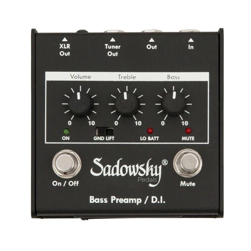 Sadowsky SBP-1 v2 - Outboard Bass Preamp / DI - Give Your Bass the Famous Sadowsky Sound!