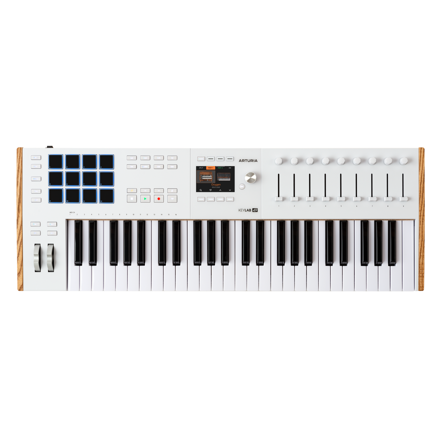 Arturia KeyLab 49 mk3 White — 49 Key USB MIDI Keyboard Controller with Analog Lab Pro Software Included