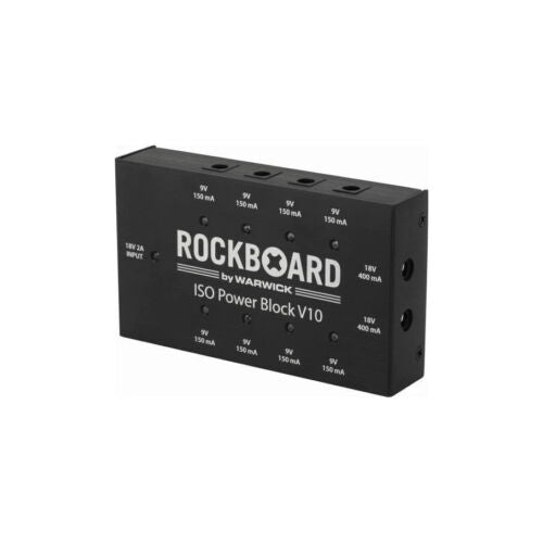 RockBoard ISO Power Block V10 Isolated & Filtered Power Supply (8x 9v 2x 18V cables), Multi regional v2