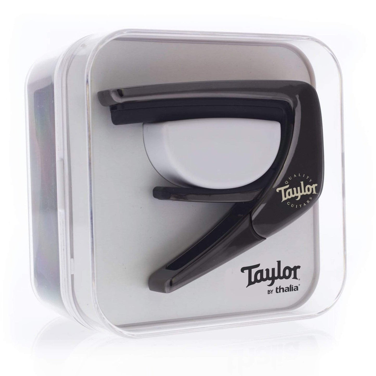 Thalia Guitar Capo - Taylor Officially Licensed (With Taylor Specific Fret Pads) (300 Series Gemstone, Black Chrome)