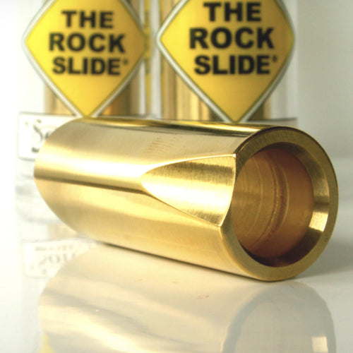 The Rock Slide Polished Brass Guitar Slide - Large