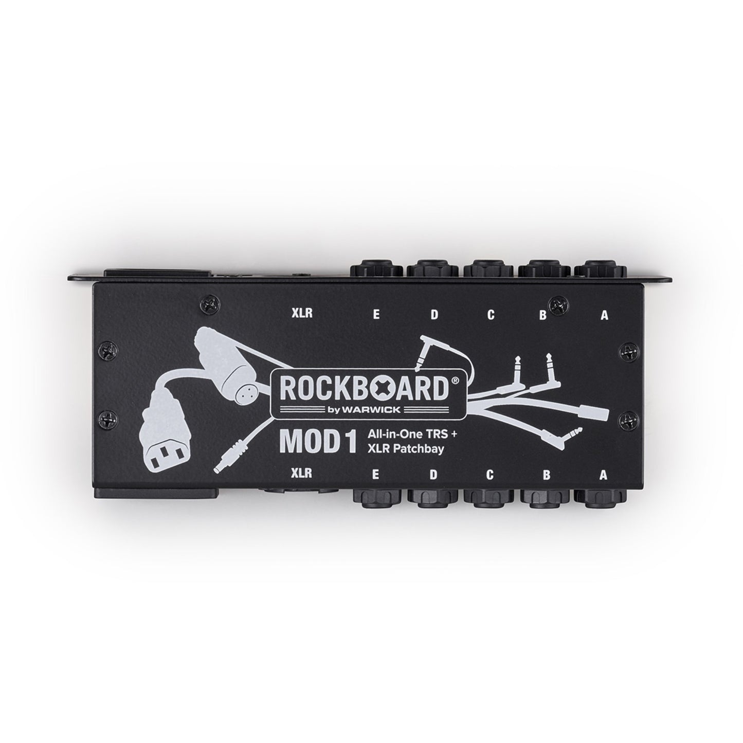 Rockboard MOD1 v2 TRS XLR Pedalboard Patchbay (New V2 w/ detachable front plate for top mounting!)