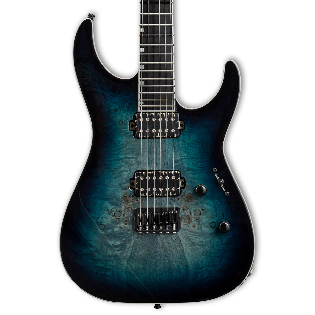 E-II (ESP) M-II HT, Mercury Blue Burst, with ESP Form-Fit Hardshell Case, Made in Japan (2023)