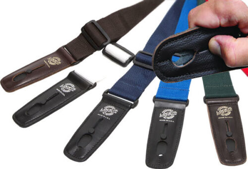 Lock-It Straps 2" Poly Plush Series Guitar Strap, "Vivid Cassettes", integrated strap lock