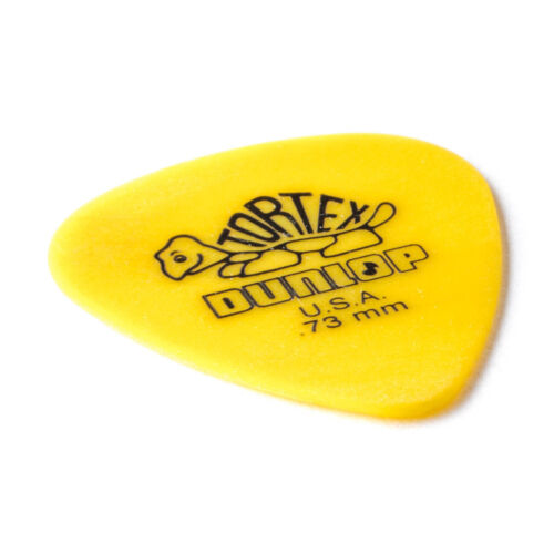 Dunlop Tortex Standard Pick .73mm, Yellow (12-Picks pack)