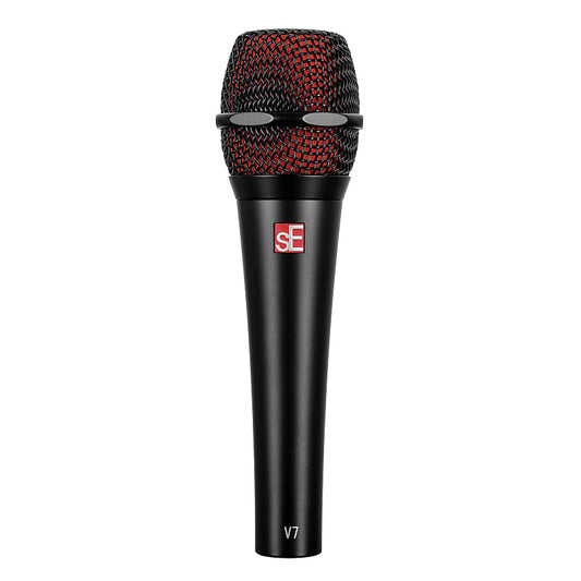 sE Electronics V7-BLK Studio Grade Handheld Dynamic Vocal Microphone Supercardioid. Black