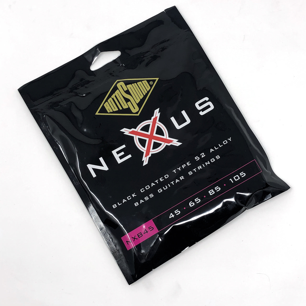 Rotosound NXB45 Nexus Black Coated Type 52 Alloy Bass Guitar Strings (45-105)