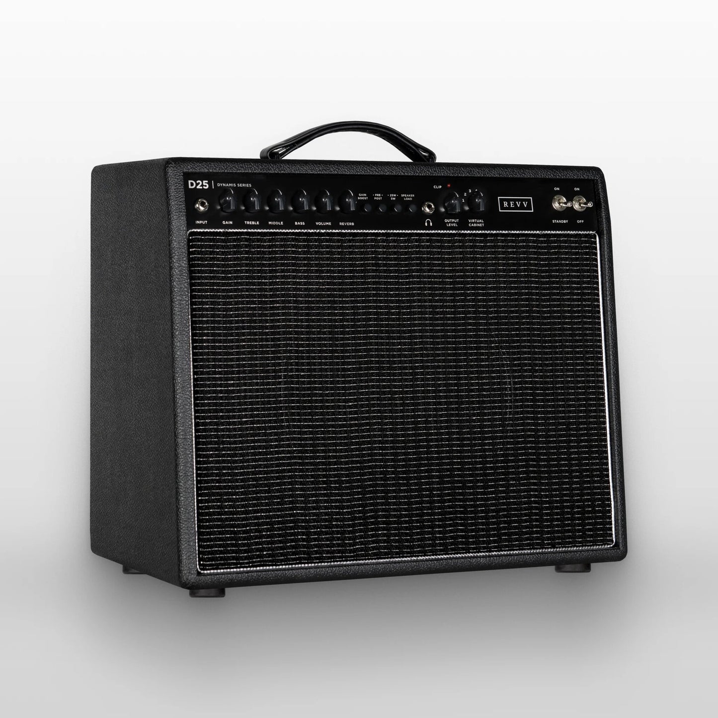 REVV D25 1x12 Combo Tube Amplifier, Bronco Black