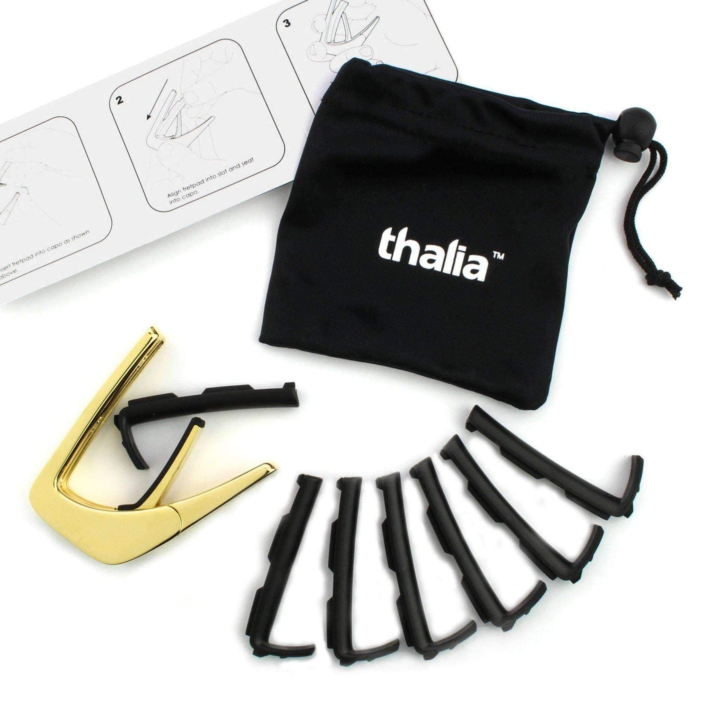 Thalia Capo - 24K Gold - Blue Abalone (Exotic Shell series)