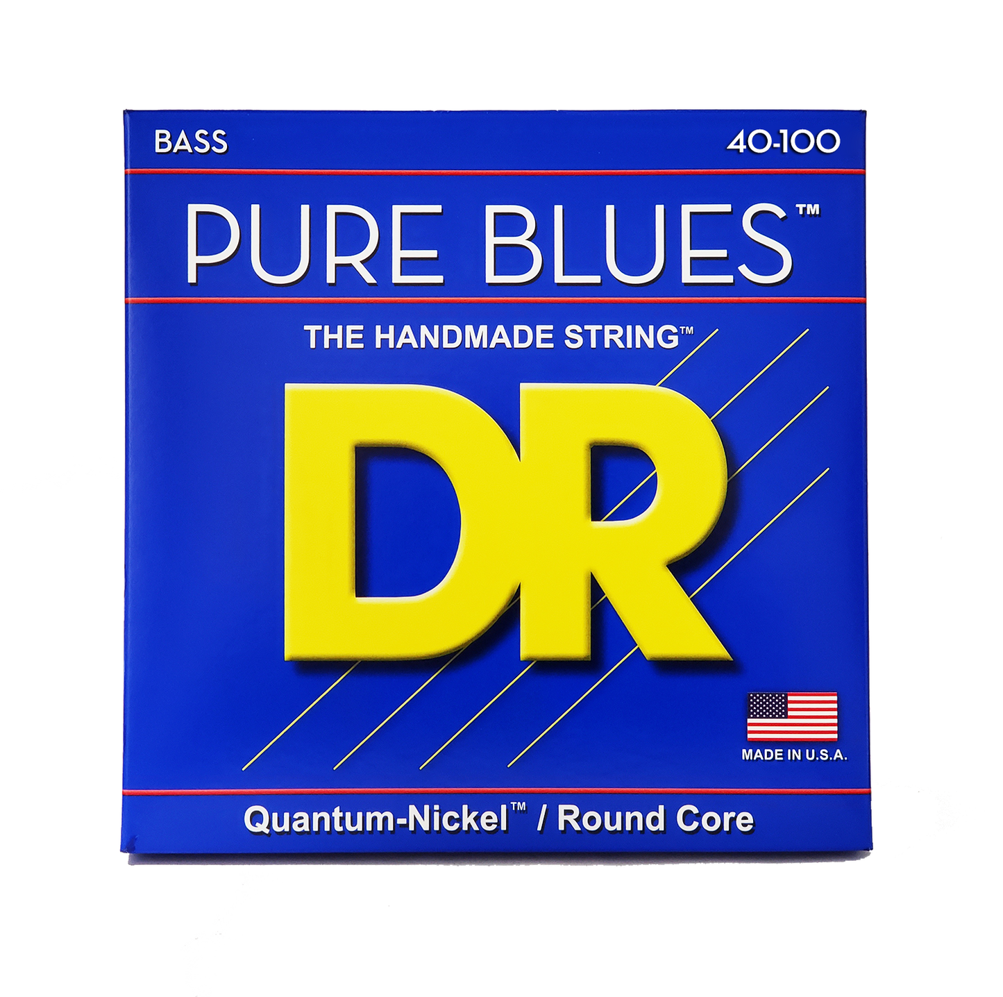 DR Strings PB-40 Pure Blues Bass Strings (40 60 80 100), Quantum-Nickel / Round Core