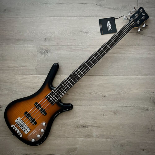 Warwick RockBass Corvette Classic 4-String Almond Sunburst Transparent High Polish, AAA Flamed Maple (2021)