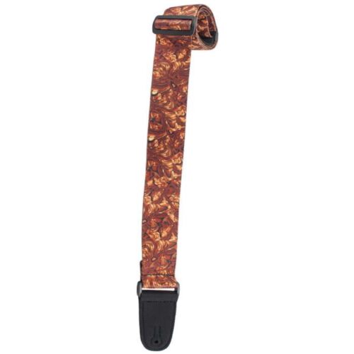 Henry Heller 2" Wide Guitar Strap - Artist Series- Sublimation Printed - "Gold on the Rocks"