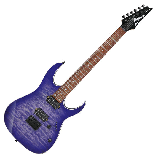 Ibanez RG Standard 6-String Electric Guitar - Cerulean Blue Burst, RG421QMCBB (New for 2024)