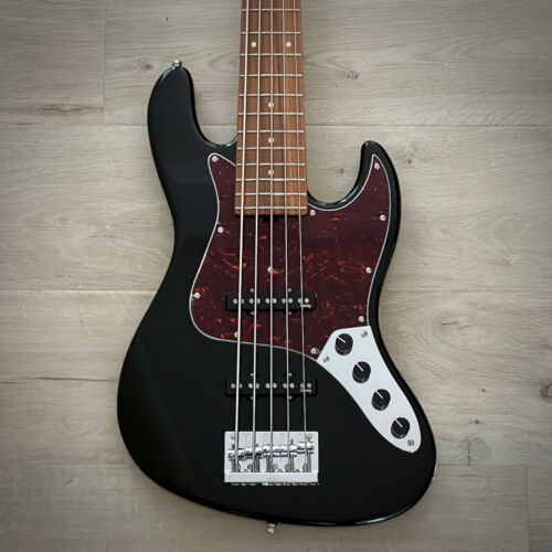 Sadowsky MetroExpress 21-Fret Vintage JJ 5-String Bass, Black High Polish, Morado Board (2023 Updated Model)