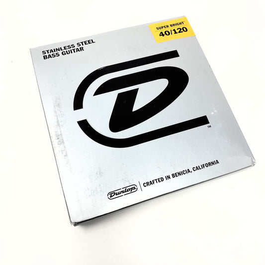 Dunlop DBSBS40120 Super Bright Stainless Steel Medium 40-120 Electric Bass Strings (5-String Set)