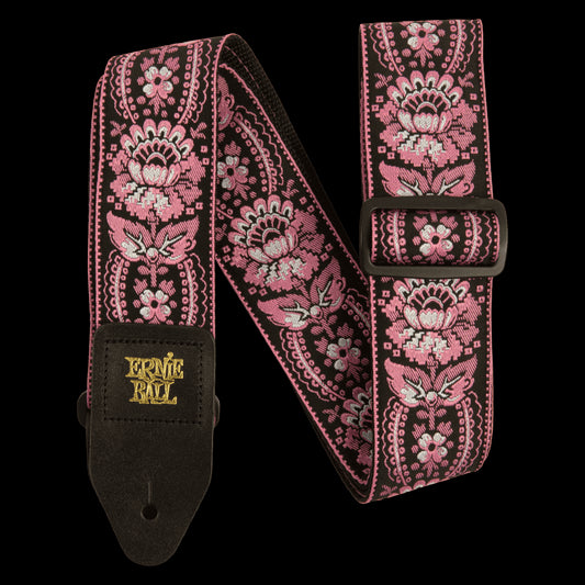 Ernie Ball 5347 Classic Jacquard Guitar Strap/Bass Strap - Pink Orleans