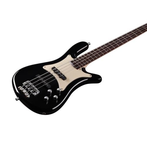 Warwick Pro Series Streamer CV-4 String Bass, Solid Black High Polish, Made in Germany (GPS), 2023