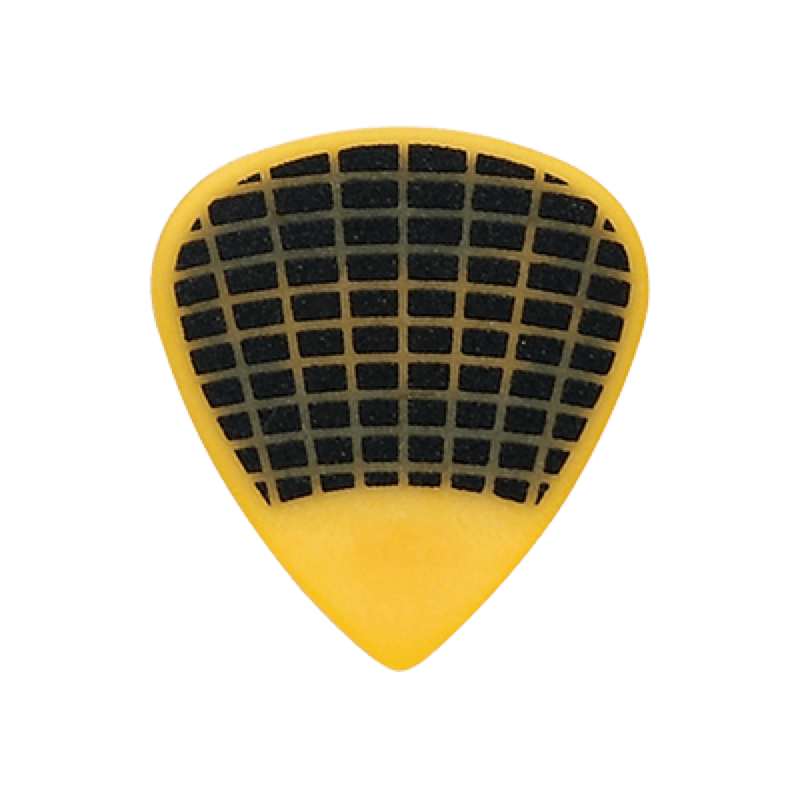 Ibanez PPA16MSG Wizard Series, Sand Grip Picks 6 Pack 0.8mm, Yellow, Made in Japan (PPA16MSGYE)