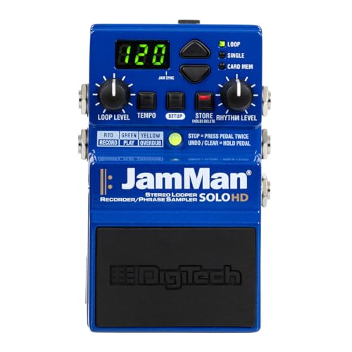 DigiTech JamMan Solo HD Stereo Looper, Recorder/Phrase Sampler (New for 2024)