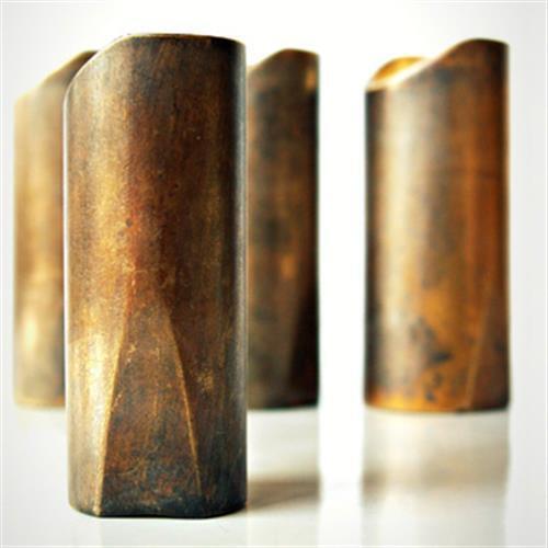 The Rock Slide Aged Brass "Swamp Slide" Guitar Slide - Extra Large (XL), 22.5mm x 59mm - Ring size 11-13