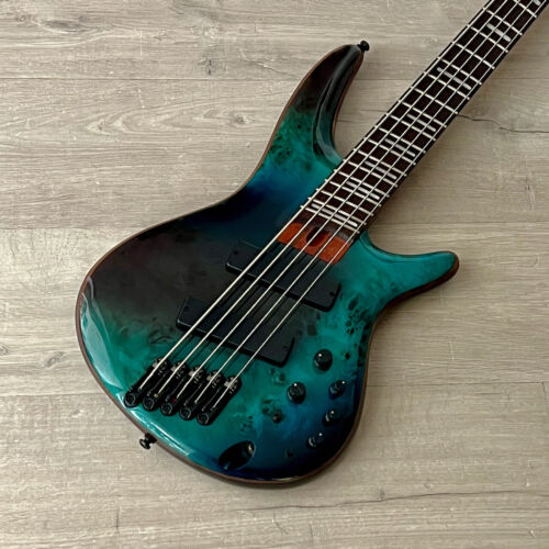 Ibanez Bass Workshop SRMS805TSR 5-String Multi-Scale Electric Bass, Tropical Seafloor