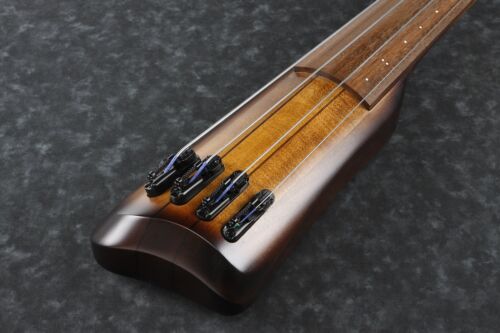 Ibanez Bass Workshop Upright 4-String Bass with Bag and Stand, Mahogany Oil Burst, UB804MOB