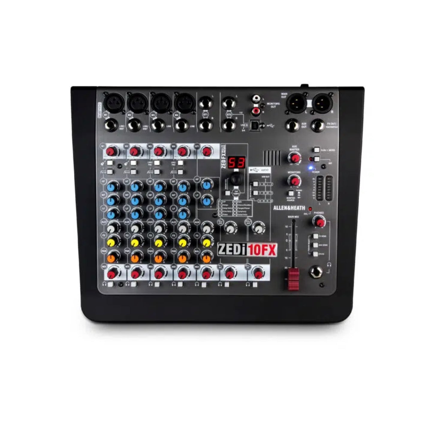 Allen & Heath ZEDi-10FX Compact Hybrid Audio Mixer/4x4 USB Interface with 61 Studio Quality FX