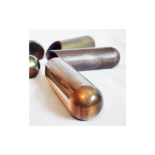 The Rock Slide - Small Aged Brass Balltip Slide, 17.5mm x 57mm - Ring Size 6-8